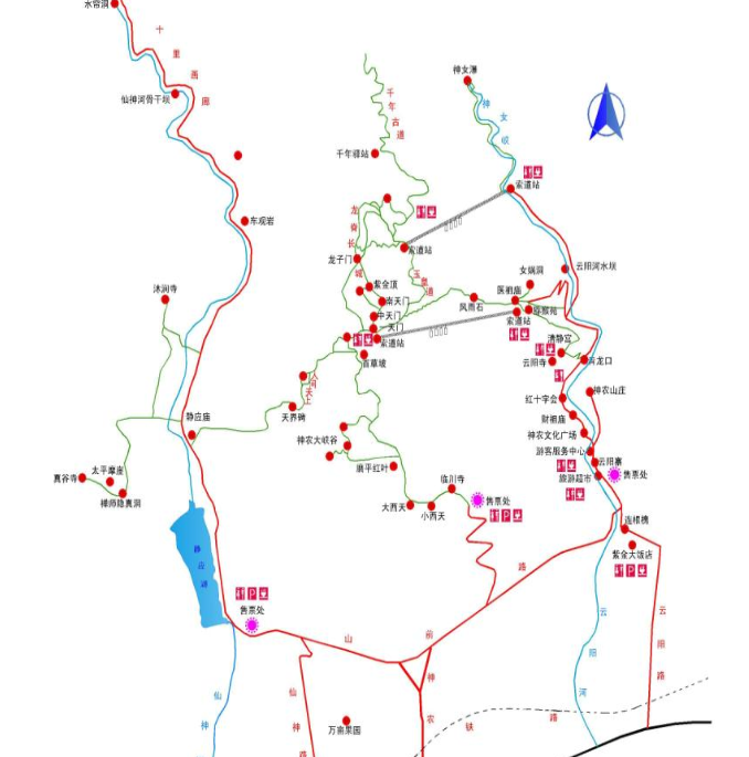 神农山龙脊长城科普旅游线路